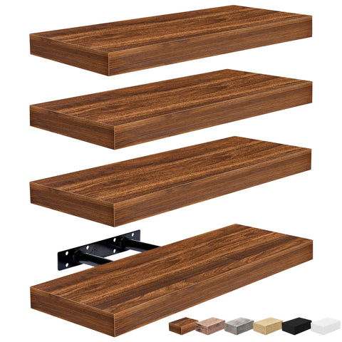 Wall Mounted Bookshelf (4 Pack) Wall Mounted Bookshelf (4 Pack)