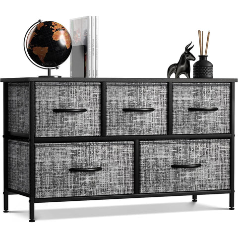 5 Drawer Wide Short Dresser 5 Drawer Wide Short Dresser