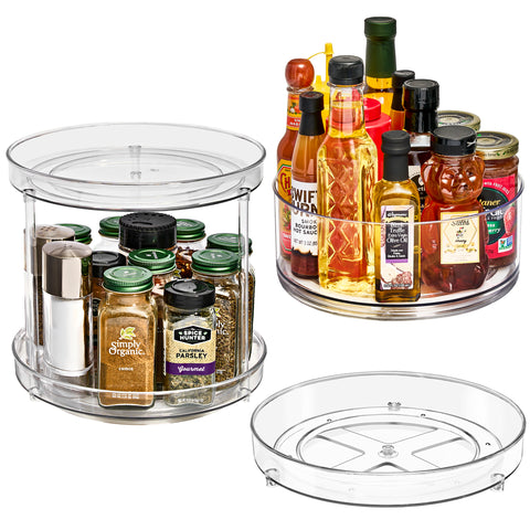Lazy Susan Turntable Bins (2 Pack) Lazy Susan Turntable Bins (2 Pack)