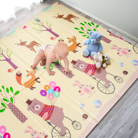 78" Woodland Buddies Kids Foam Mat 78" Woodland Buddies Kids Foam Mat