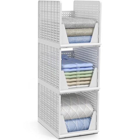 Stackable Shelf Organizer (Set of 3) Stackable Shelf Organizer (Set of 3)
