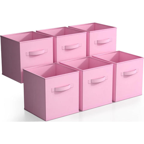 11" Cube Storage Bins (6 Pack Pastels) 11" Cube Storage Bins (6 Pack Pastels)