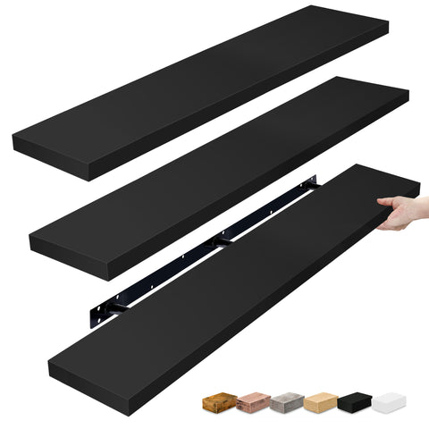 55-Inch Extra Long Floating Shelves (Set of 3) 55-Inch Extra Long Floating Shelves (Set of 3)