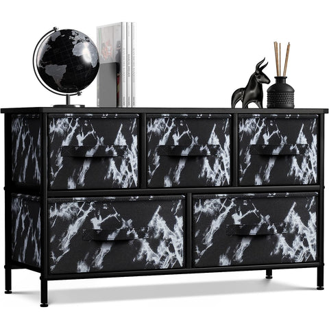 5 Drawer Wide Short Dresser 5 Drawer Wide Short Dresser