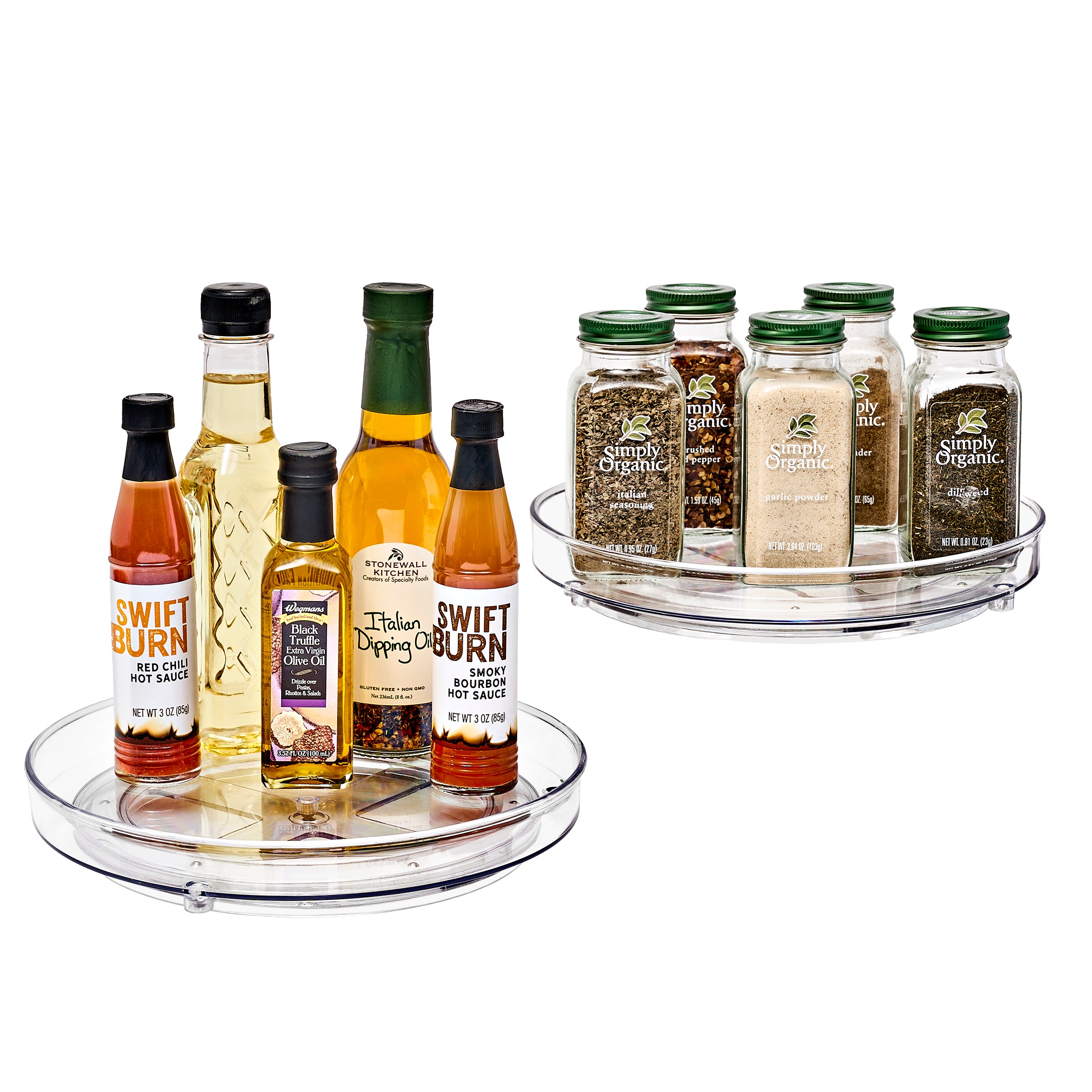 Lazy Susan Turntable Bins (2 Pack) – Sorbus Home