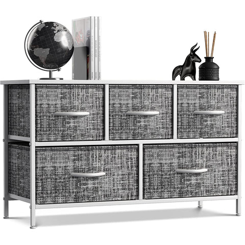 5 Drawer Wide Short Dresser 5 Drawer Wide Short Dresser