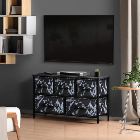 5 Drawer Wide Short Dresser 5 Drawer Wide Short Dresser
