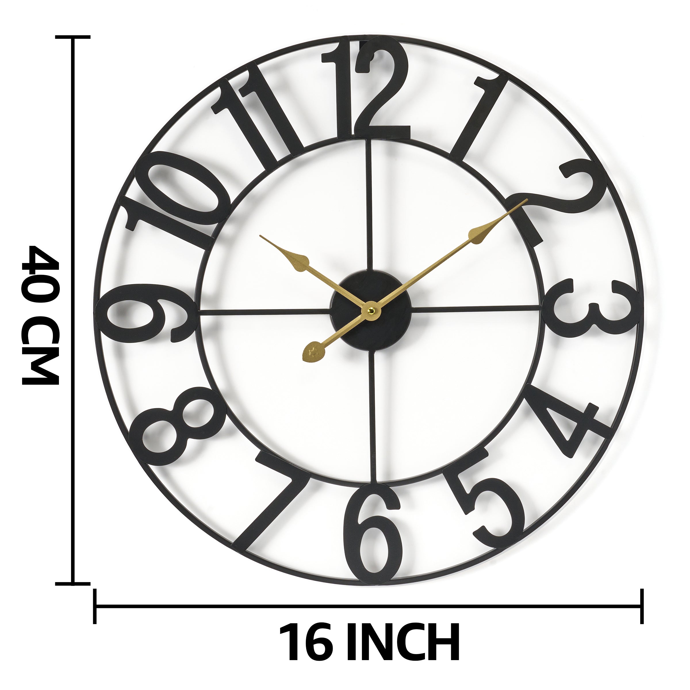 16 Inch 40 Cm Wall Clock
