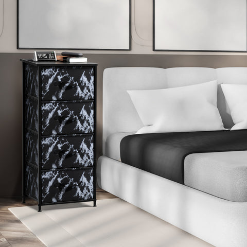 4 Drawer Vertical Short Nightstand 4 Drawer Vertical Short Nightstand