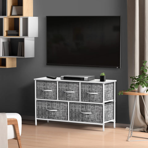 5 Drawer Wide Short Dresser 5 Drawer Wide Short Dresser