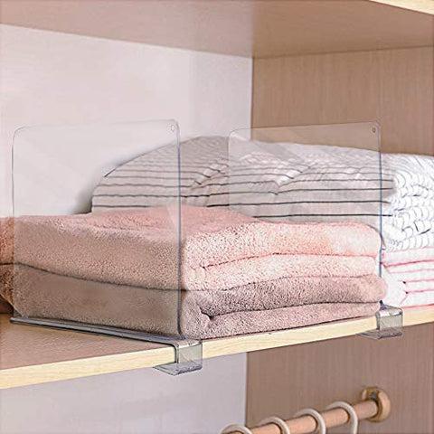 Clear Shelf Divider Set (Clip-On) Clear Shelf Divider Set (Clip-On)