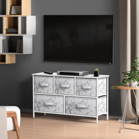 5 Drawer Wide Short Dresser 5 Drawer Wide Short Dresser