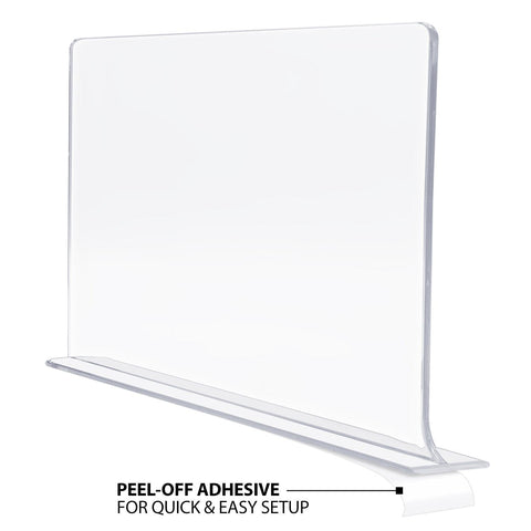 Acrylic Shelf Divider With Adhesive Acrylic Shelf Divider With Adhesive