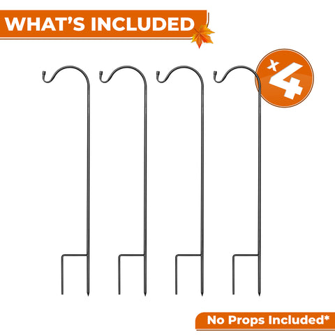Halloween Shepherd's Hooks - Set of 4 Halloween Shepherd's Hooks - Set of 4