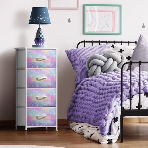 4 Drawer Vertical Short Nightstand 4 Drawer Vertical Short Nightstand