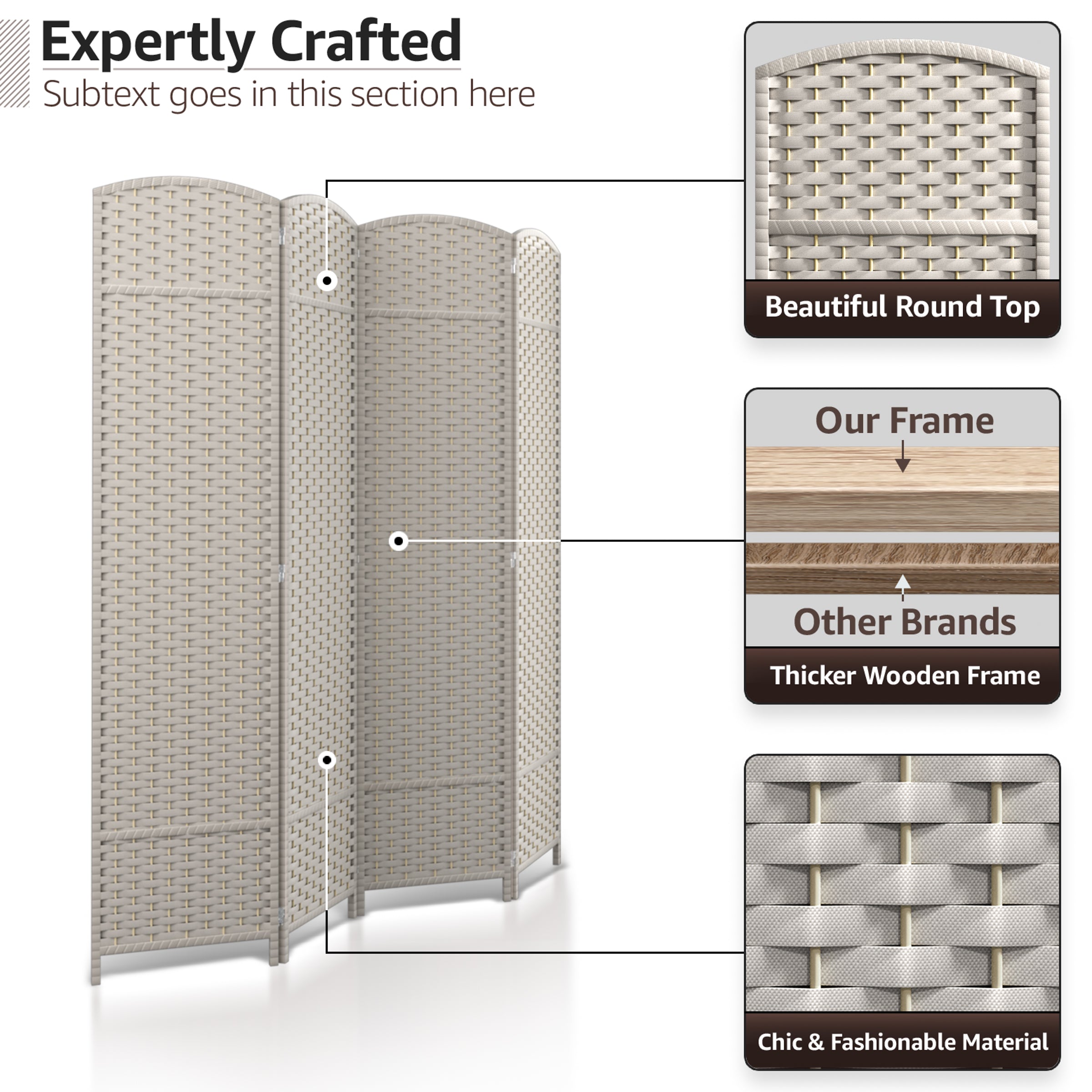 room divider, 8 panels, double hinged, portable room divider, 8 panels, double hinged, portable