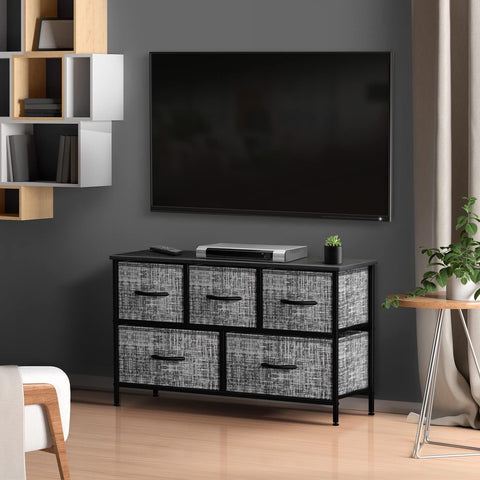 5 Drawer Wide Short Dresser 5 Drawer Wide Short Dresser