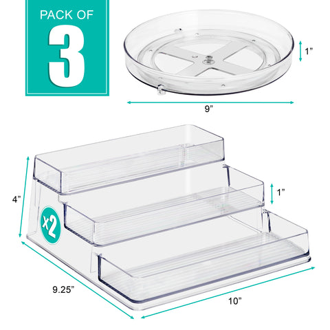 Acrylic Spice Organizer Set Acrylic Spice Organizer Set