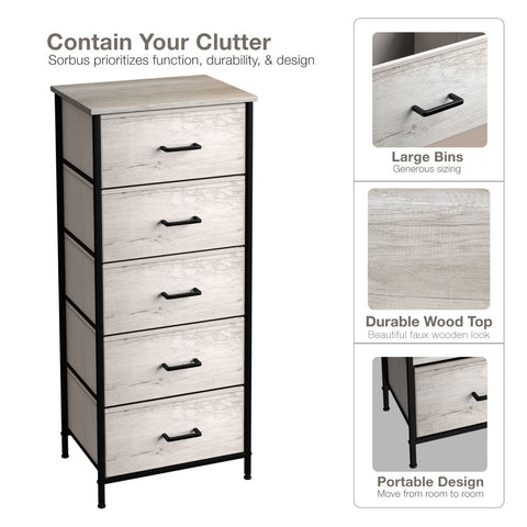 5 Drawer Tower Nightstand 5 Drawer Tower Nightstand