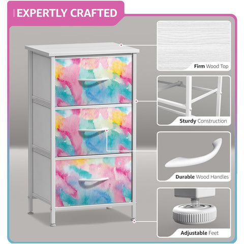 3 Drawer Display Nightstand 3 Drawer Display Nightstand