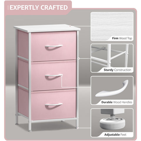 3 Drawer Display Nightstand 3 Drawer Display Nightstand