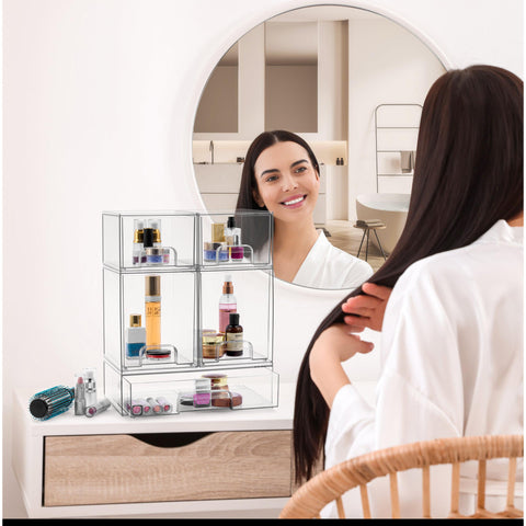 Acrylic Organizer Storage Drawers (4 Drawer) Acrylic Organizer Storage Drawers (4 Drawer)