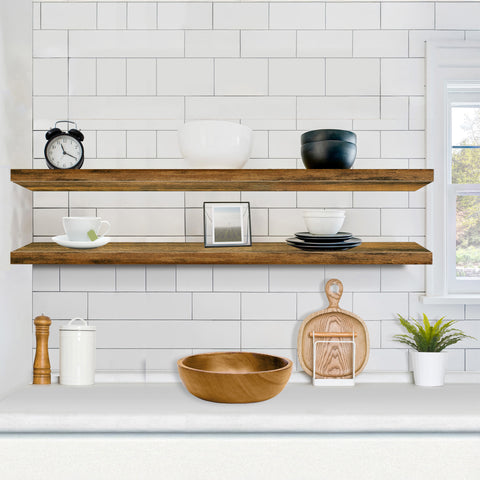 55-Inch Extra Long Floating Shelves (Set of 2) 55-Inch Extra Long Floating Shelves (Set of 2)