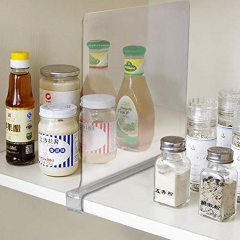Clear Shelf Divider Set (Clip-On) Clear Shelf Divider Set (Clip-On)