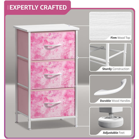 3 Drawer Display Nightstand 3 Drawer Display Nightstand