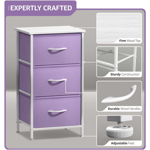 3 Drawer Display Nightstand 3 Drawer Display Nightstand
