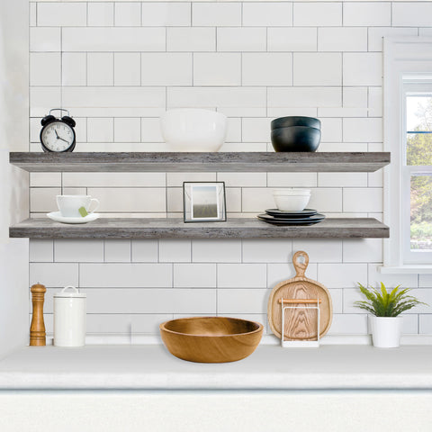 55-Inch Extra Long Floating Shelves (Set of 2) 55-Inch Extra Long Floating Shelves (Set of 2)