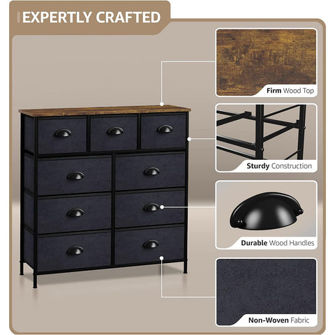 9 Drawer Wide Tall Dresser 9 Drawer Wide Tall Dresser
