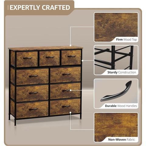 9 Drawer Wide Tall Dresser 9 Drawer Wide Tall Dresser