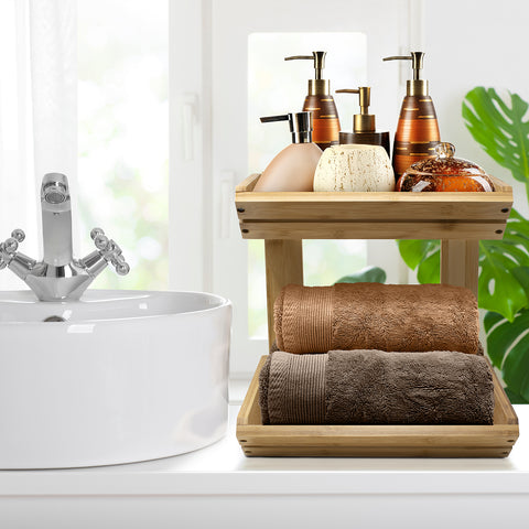 Bamboo Basket Stand (2 Tier) Bamboo Basket Stand (2 Tier)