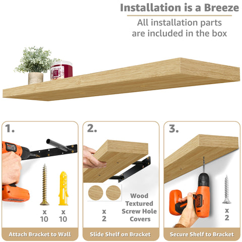 Long Floating Shelves (2 Pack) Long Floating Shelves (2 Pack)