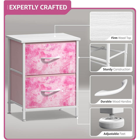 2 Drawer Display Nightstand 2 Drawer Display Nightstand