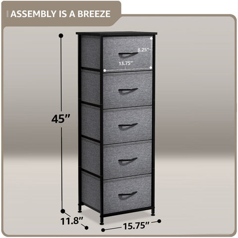 5 Drawer Tower Nightstand 5 Drawer Tower Nightstand