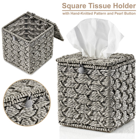 Woven Boho Decor Baskets (3 Pc) Woven Boho Decor Baskets (3 Pc)