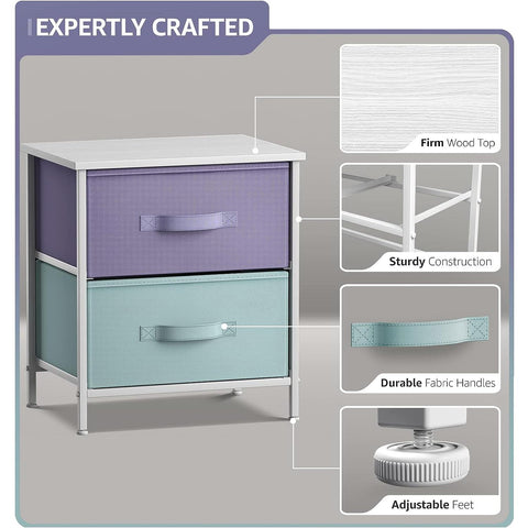 2 Drawer Display Nightstand 2 Drawer Display Nightstand