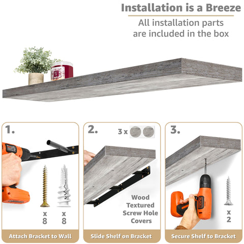 Extra Long Floating Shelves (Set of 2) Extra Long Floating Shelves (Set of 2)