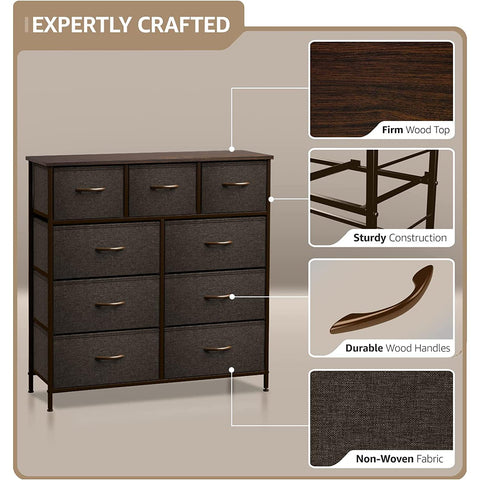 9 Drawer Wide Tall Dresser 9 Drawer Wide Tall Dresser