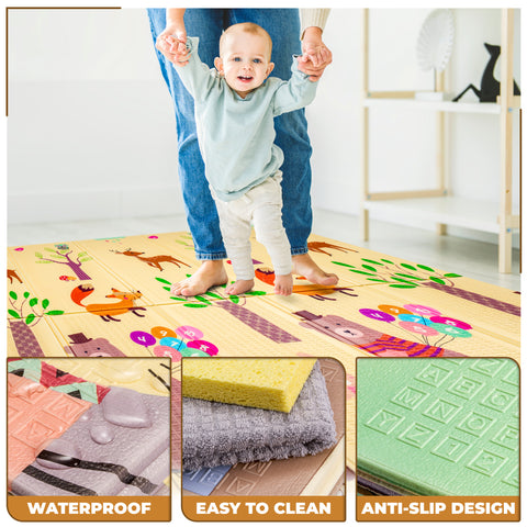 78" Woodland Buddies Kids Foam Mat 78" Woodland Buddies Kids Foam Mat