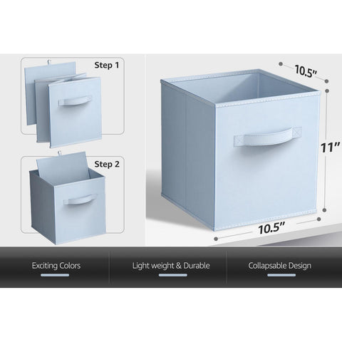 11" Cube Storage Bins (8 Pack Solid) 11" Cube Storage Bins (8 Pack Solid)