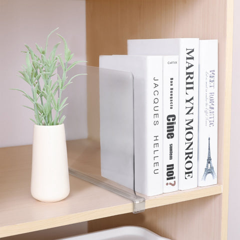 Clear Shelf Divider Set (Clip-On) Clear Shelf Divider Set (Clip-On)