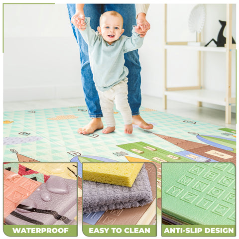 78" Charming Neighborhood Kids Foam Mat 78" Charming Neighborhood Kids Foam Mat