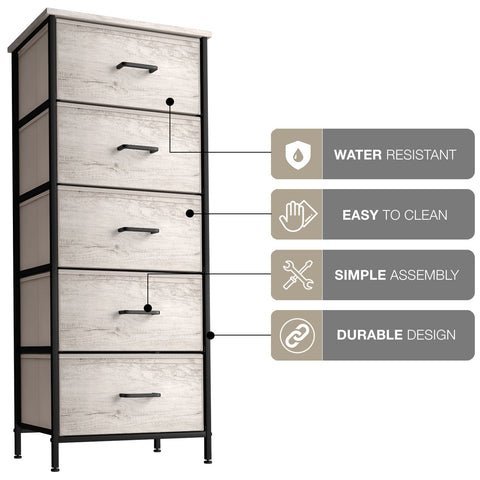 5 Drawer Tower Nightstand 5 Drawer Tower Nightstand