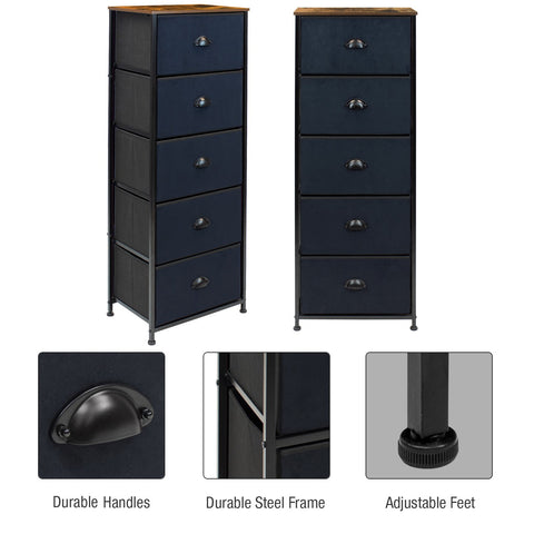 5 Drawer Tower Nightstand 5 Drawer Tower Nightstand
