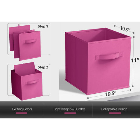 11" Cube Storage Bins (8 Pack Solid) 11" Cube Storage Bins (8 Pack Solid)