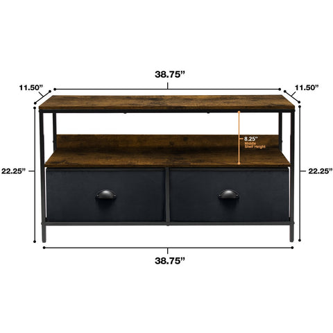 2 Drawer TV Stand Dresser (for TVs up to 38") 2 Drawer TV Stand Dresser (for TVs up to 38")