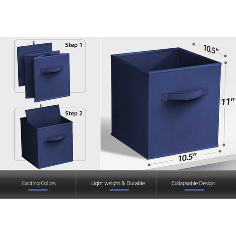 11" Cube Storage Bins (8 Pack Solid) 11" Cube Storage Bins (8 Pack Solid)